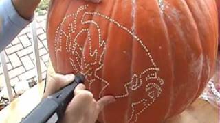 pumpkin stencils using power tools [upl. by Anatollo]