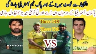 Pakistan vs Australia ODI and T20 schedule [upl. by Leumas]