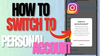 How to Switch Back to Personal Account on Instagram 2024 [upl. by Idisahc]