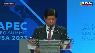 President Marcos delivers remarks at APEC CEO Summit 2023 [upl. by Aevin]