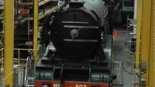 The Flying Scotsman 502 wartime black inside the nrm 300612 [upl. by Akinas230]