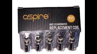 Aspire BVC Coil Heads  Tips [upl. by Eiralc336]