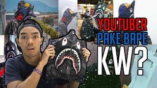 REACTION YOUTUBER PAKE BAPE SPACE KW  HuntingFake [upl. by Adnirolc]