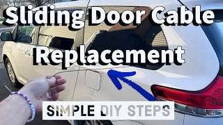 Sienna Sliding Door Cable FIX  EASY how to instructions  You can do this toyotasienna [upl. by Lolande]