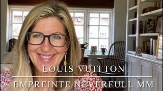 Louis Vuitton Neverfull Empreinte review and its fantastic pouch [upl. by Renwick]