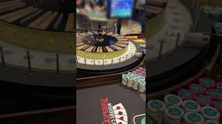 This is the craziest roulette wheel I’ve ever seen casino gamble gambling lasvegas roulette [upl. by Llennyl]