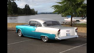 ProTouring 1955 Chevy Belair build by MetalWorks featuring an Art Morrison chassis amp Wegner engine [upl. by Star46]