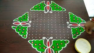 Sankranthi chukkala muggulu 2133dots  pongal pot rangoli design  bhogi kundalu muggulu 2019 [upl. by Aimerej]