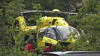 Explosion bei Sprengstofffirma Diehl Defence  2 Verletzte Hubschrauberstart in Troisdorf am 30824 [upl. by Anoved]