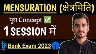 Complete Mensuration for 2023 Bank Exam  IBPS  SBI  RBI  Vikas Jangid [upl. by Ennaeel]