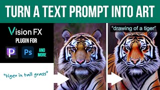 Generating AI Art with Vision FX Plugin for Corel Painter Photoshop  more [upl. by Gabbi]