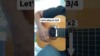 Easy 34 Guitar Strumming Rhythm guitar spanishguitar guitarlesson guitartutorial [upl. by Eitisahc]