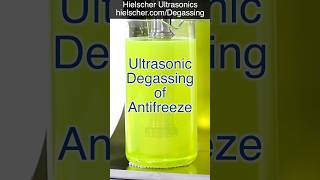 Degassing Antifreeze  Hielscher UIP1000hdT Sonicator 1000 Watts sonicator [upl. by Eedyaj]