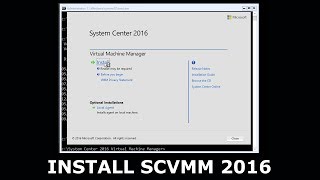 Installing System Center Virtual Machine Manager 2016  Installing SCVMM 2016 [upl. by Yasmine500]