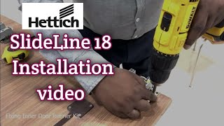 hettich slideLine 18 installation video in english hettich wardrobe  SL 18 installation  sl18 [upl. by Giulia567]