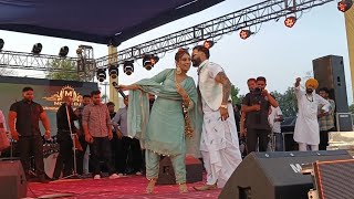 Harpreet dhillon live show 2024  Miss pooja voice copy  Harpreet dhillon jassi kaur live [upl. by Lledyr]