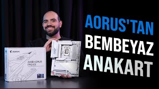 BEMBEYAZ ANAKART ARAYANLARA GIGABYTE Z890 AORUS PRO ICE WiFi 7 DDR5 ANAKART [upl. by Iru166]