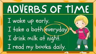 BASIC ENGLISH LESSON 25  ADVERBS OF TIME  GRAMMAR amp READING SKILLS [upl. by Arquit]