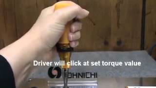 Tohnichi RTD Torque Screwdriver YouTube [upl. by Zebada]