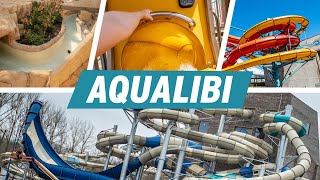 Belgiums LARGEST Water Park Aqualibi  All Water Slides 2024 [upl. by Siubhan741]