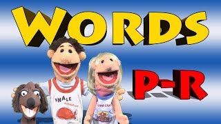 Words P  R  Spelling Words Video For Kids [upl. by Shields]