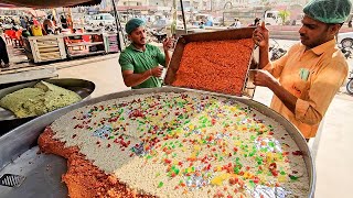 Gajar Ka Halwa Recipe  200 KG Carrot Halwa Prepared in Mega Kitchen  Delicious Gajar Halwa Making [upl. by Inilam588]