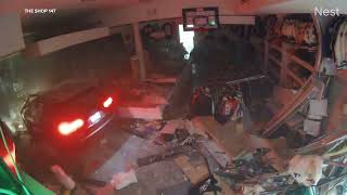 Thieves caught on camera crashing SUV into Chicago clothing store stealing merchandise [upl. by Verdha]