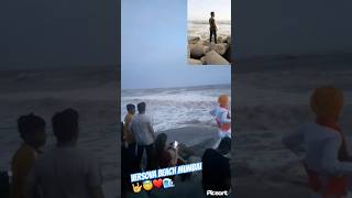 Funn Versova Beach 🌊❤  I Love Mumbai 🤟  ytshorts shorts viralshort whatsappstatus [upl. by Jodi]