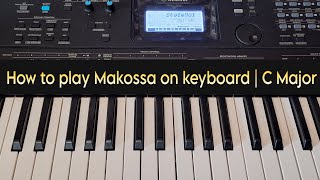 How to play Makossa on keyboard  C Major [upl. by Timotheus145]