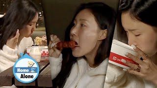 Hwasa Slurps the last remaining Noodles Home Alone Ep 336 [upl. by Hanikehs]