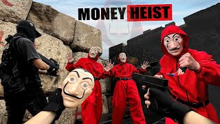 PARKOUR VS MONEY HEIST Bad guy and robber stopped car killed police to steal money  Epic POV [upl. by Sher]