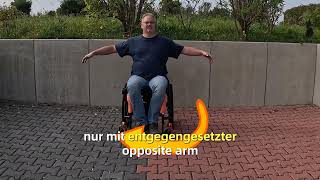 👨‍🦽👩‍🦽 Rollstuhl Kurven fahren  Wheelchair Cornering [upl. by Seth877]