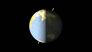 Earths Rotation Animation [upl. by Yewed390]