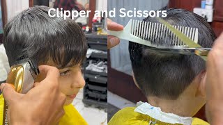 Easiest kids haircut with 4 No Guard amp Scissors [upl. by Oona633]