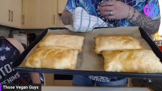 Sunday LIVE in the Kitchen  Making Pasties with Violife Extra Mature [upl. by Yellat]