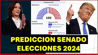 Predicción Senado elecciones 2024 Quien tomara el control Trump vs Harris [upl. by Ellennad]