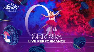 Serbia Katarina Savić  Svet Bez Granica  LIVE  Serbia 🇷🇸  Junior Eurovision 2022 [upl. by Atinra]