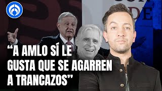 AMLO defiende a El Fisgón tras polémica por Sergio Mayer quotLo quiero muchoquot [upl. by Kotta]