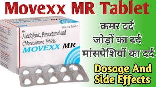 Movexx MR Tablet Uses  Aceclofenac Paracetamol And Chlorzoxazone Tablets  Dosage [upl. by Aiker902]