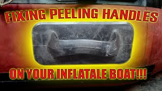 How To Fix a Peeling Handle On Your Inflatable Boat  Achilles Inflatable Boat Repair [upl. by Akeem]