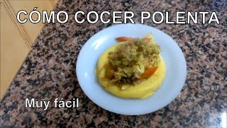 CÓMO HACER POLENTA fácilmente  HOW TO MAKE quotPOLENTAquot easily cornflour [upl. by Abih]