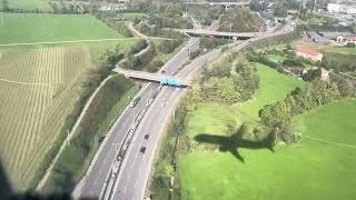 Shadow chasing landing at Bergamo Caravaggio airport BGY [upl. by Ankeny]