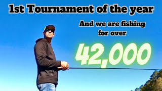 First Tournament of the year and Im fishing for OVER 42000 [upl. by Oshinski]