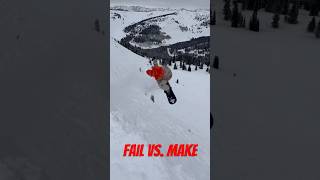 Fail vs make snowboarding snowboard adrenaline crash fail [upl. by Ayala]