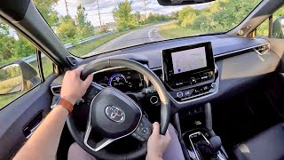 2023 Toyota Corolla Cross Hybrid XSE  POV Review [upl. by Laina]