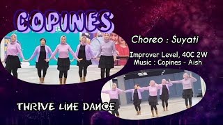 Copines  Line Dance Choreo  Suyati INA  December 2024 [upl. by Oca784]