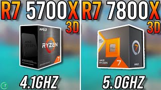 Ryzen 7 5700X3D vs Ryzen 7 7800X3D  1080p1440p4K [upl. by Dubenko854]