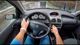 2005 Peugeot 206 11 60HP  POV Test Drive 1506 Joe Black [upl. by Bajaj450]