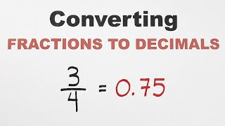 How To Convert Fractions to Decimals [upl. by Sharla]