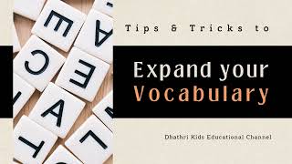 Expanding Your Vocabulary  Dhathri Kids Educational Channel [upl. by Nevsa]